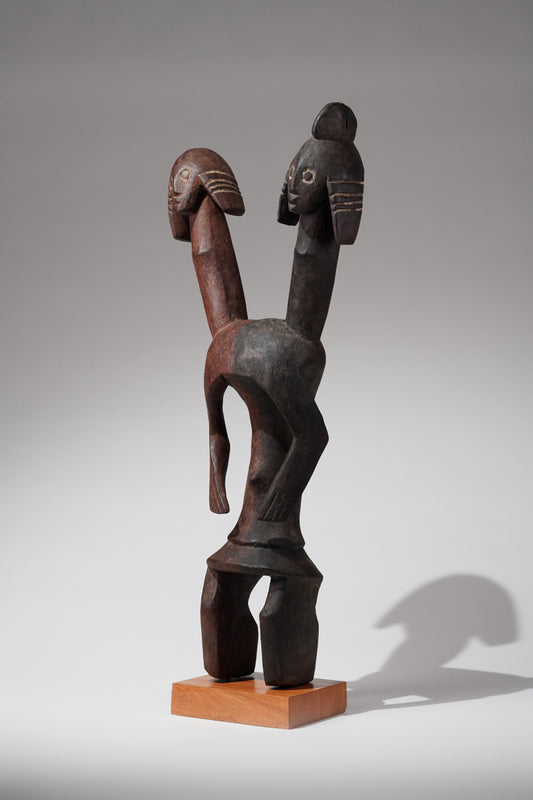 A double headed Mumuye sculpture