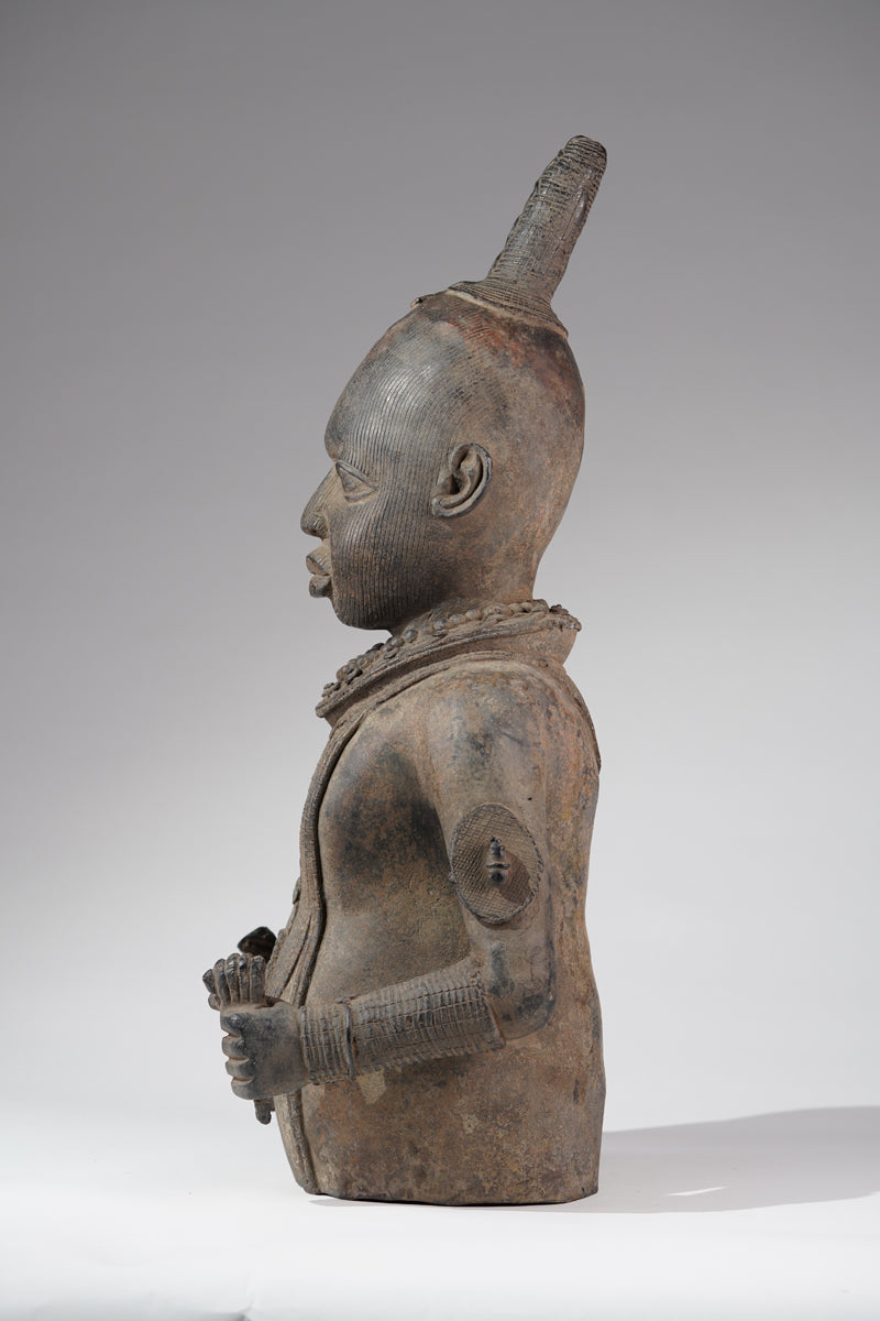 A Bronze of an Ooni (Oba)