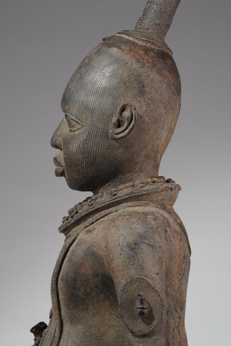 A Bronze of an Ooni (Oba)