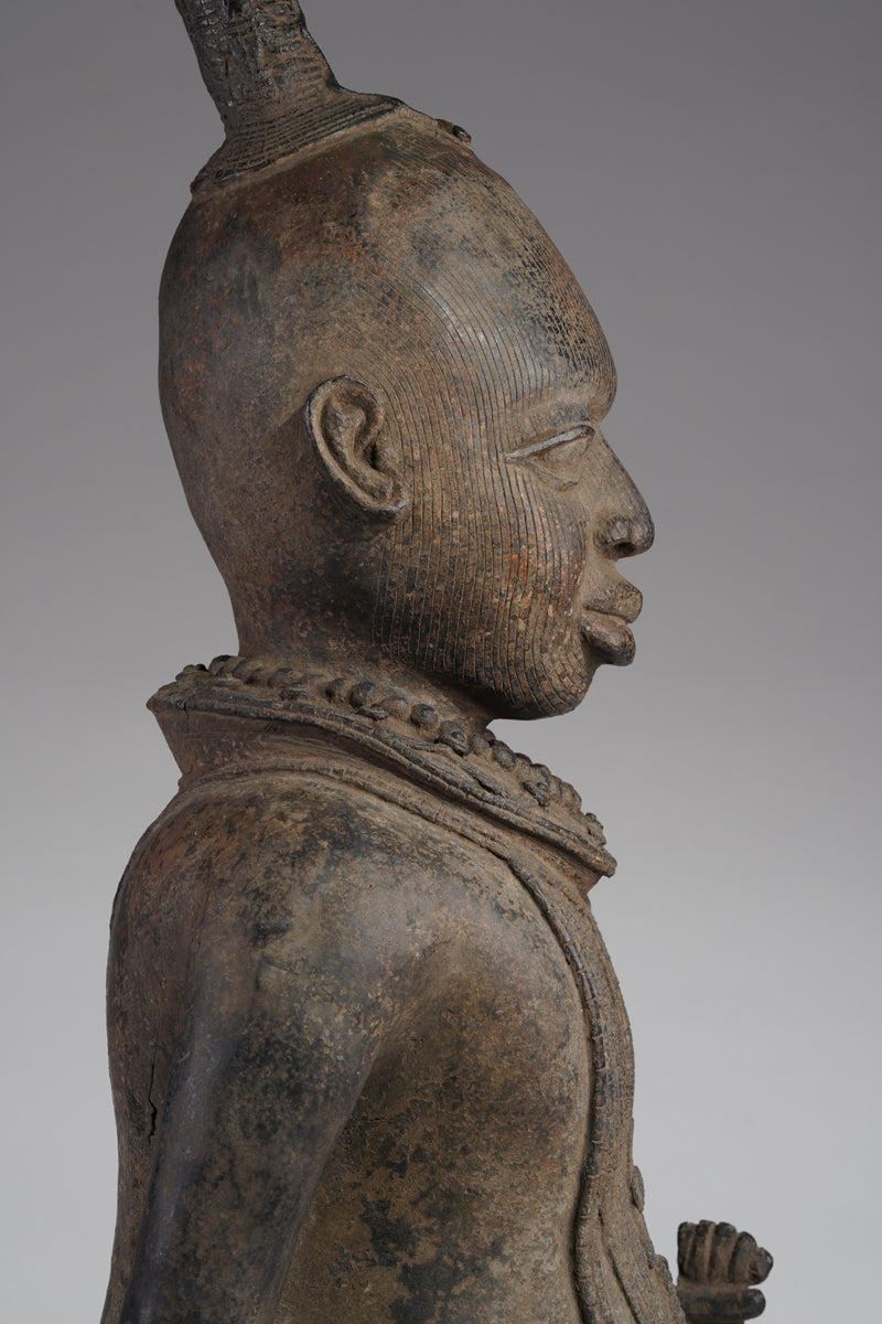 A Bronze of an Ooni (Oba)