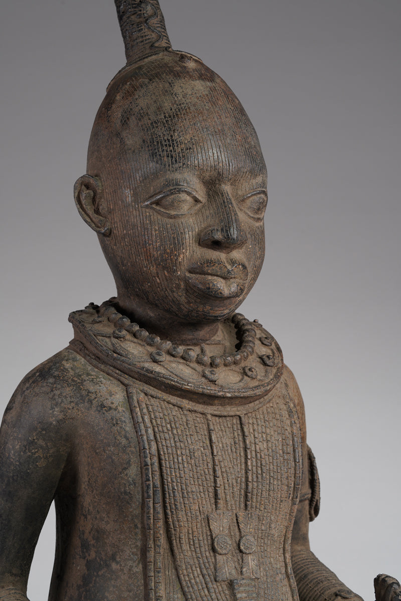 A Bronze of an Ooni (Oba)