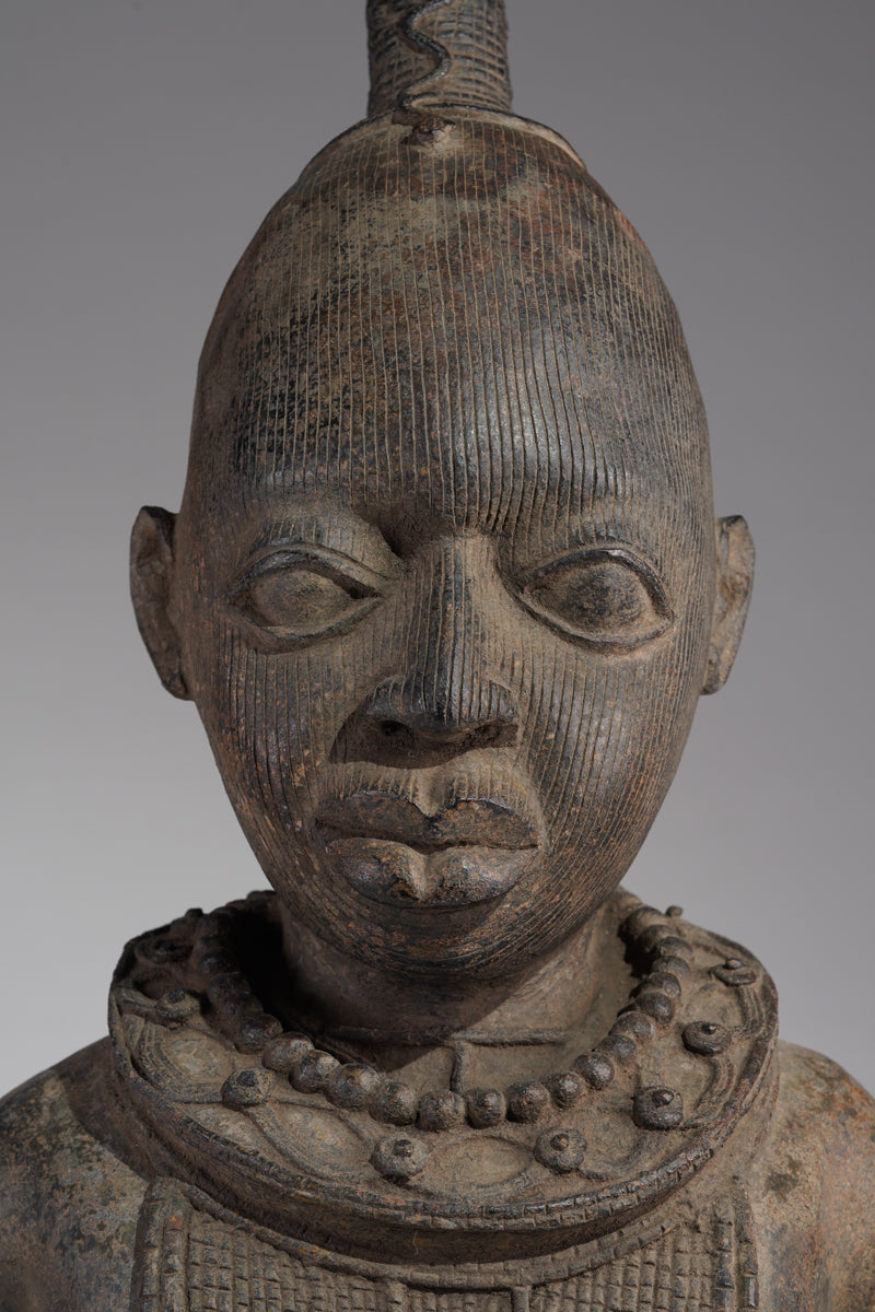 A Bronze of an Ooni (Oba)