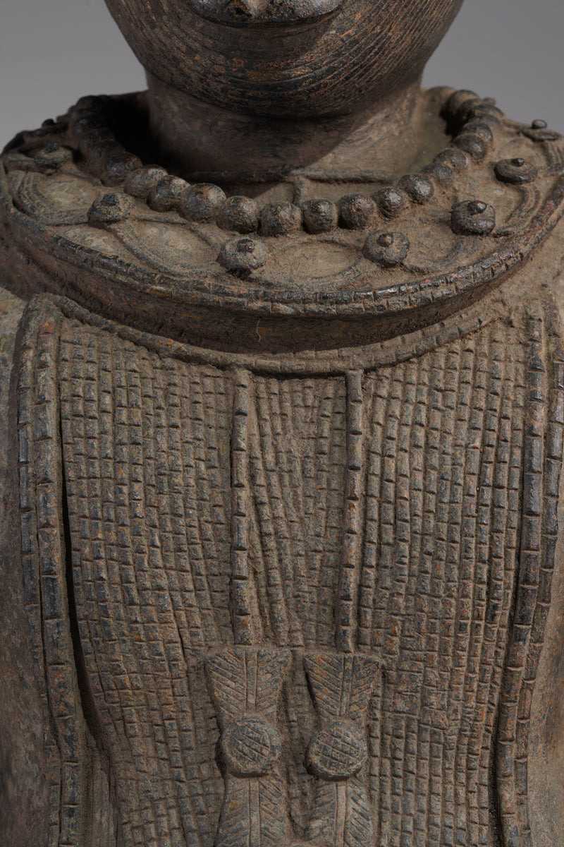 A Bronze of an Ooni (Oba)