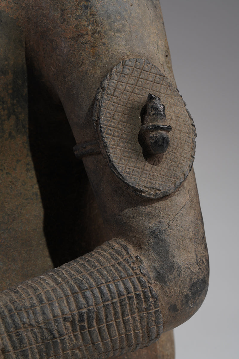 A Bronze of an Ooni (Oba)