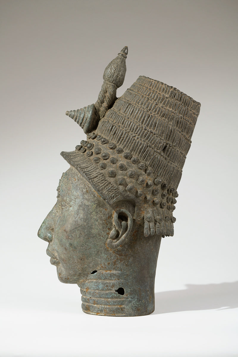 A bronze head of Lajuwa