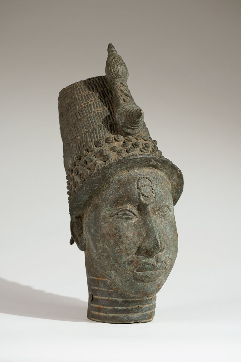 A bronze head of Lajuwa
