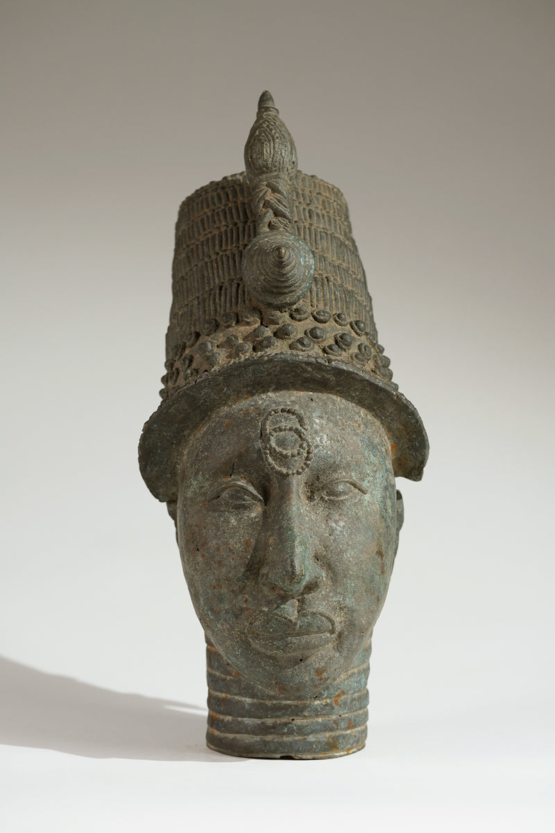 A bronze head of Lajuwa