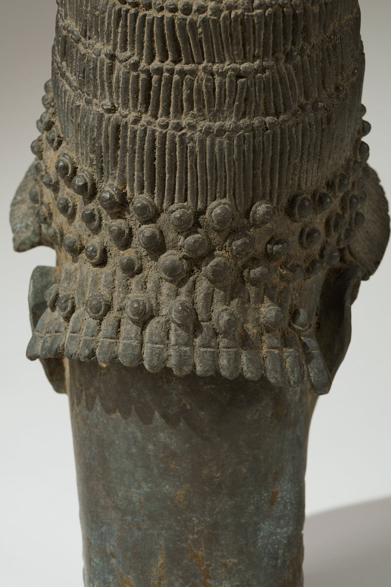 A bronze head of Lajuwa