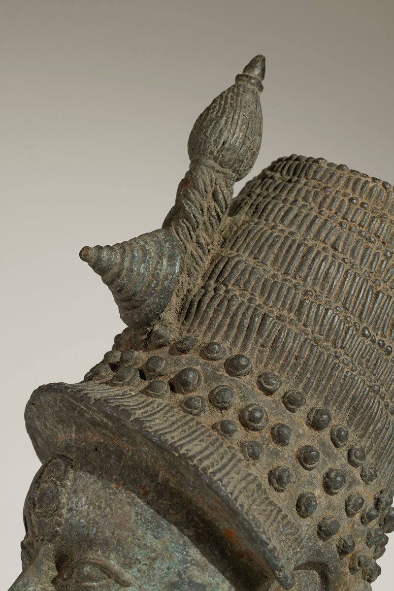 A bronze head of Lajuwa