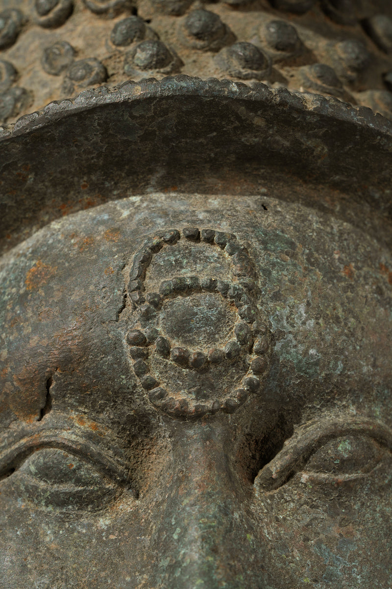 A bronze head of Lajuwa