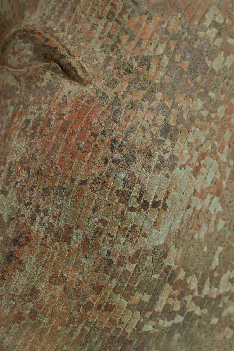 A crowned bronze head of Olokun