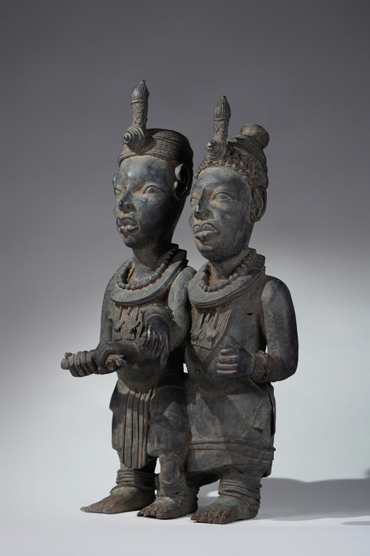 A bronze couple