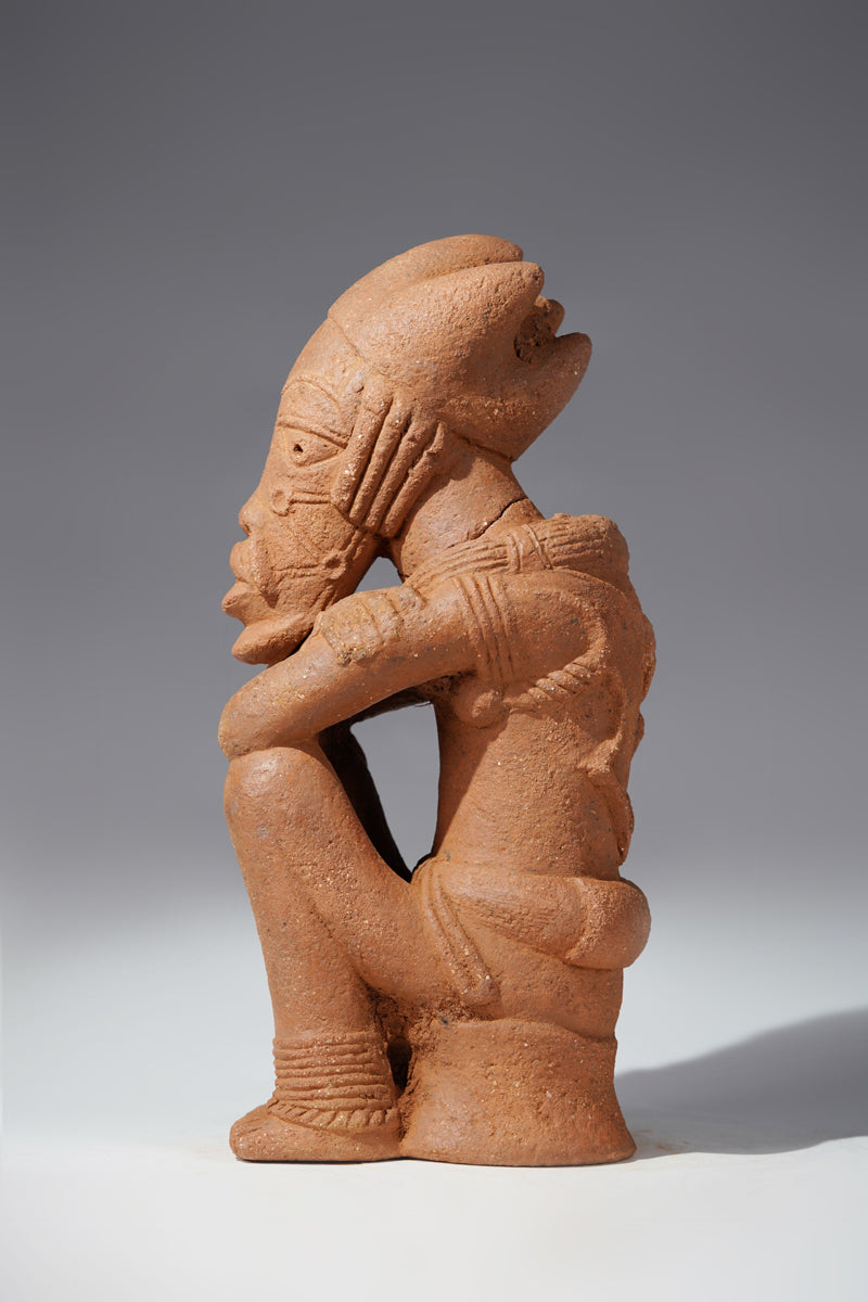 A male terracotta figure in the Nok – Galerie Wolfgang Jaenicke