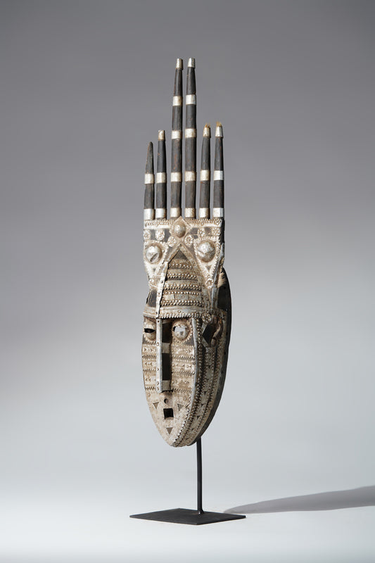 A fragmentary Bamana or Bozo N'tomo mask