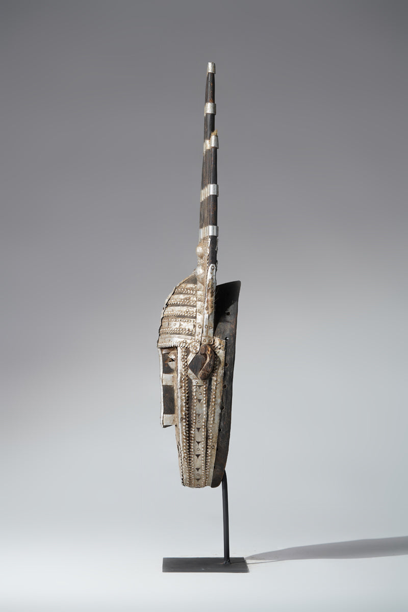 A fragmentary Bamana or Bozo N'tomo mask