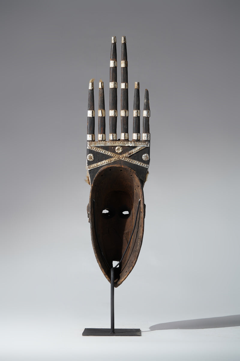 A fragmentary Bamana or Bozo N'tomo mask