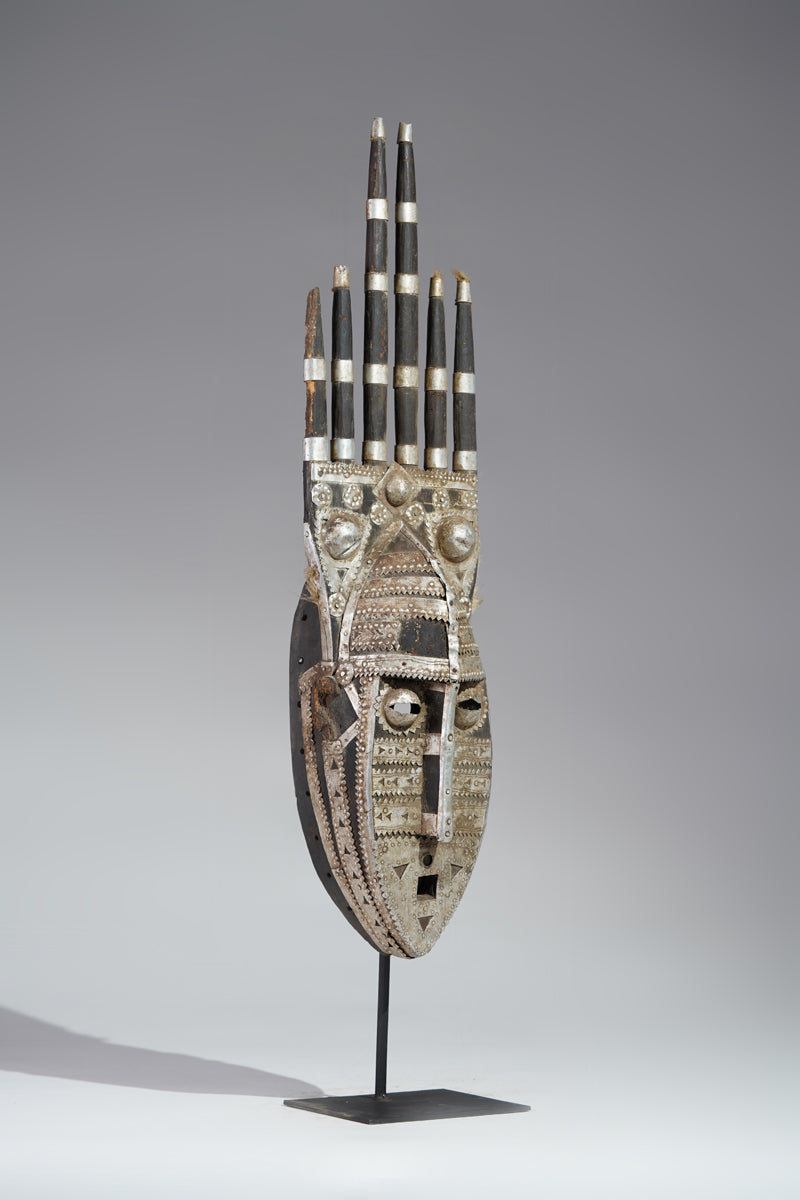 A fragmentary Bamana or Bozo N'tomo mask