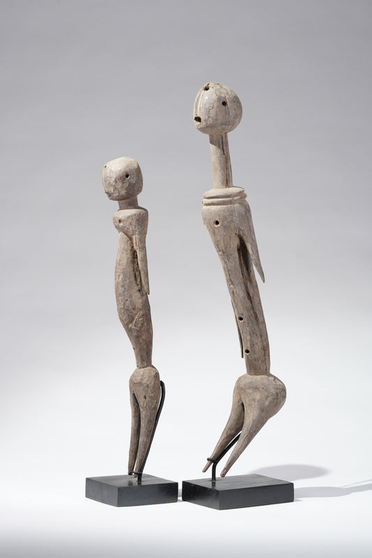 A pair of Prampram dolls