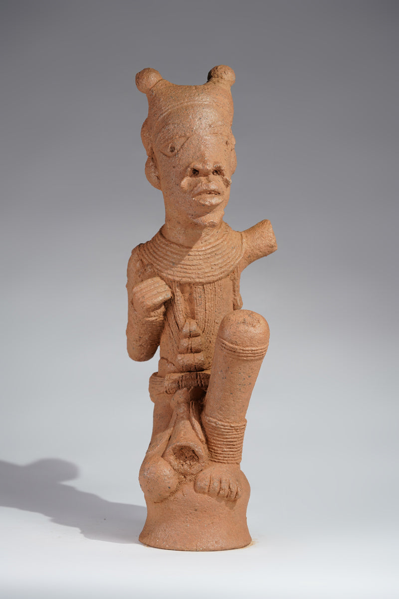 A fragmentary terracotta sculpture