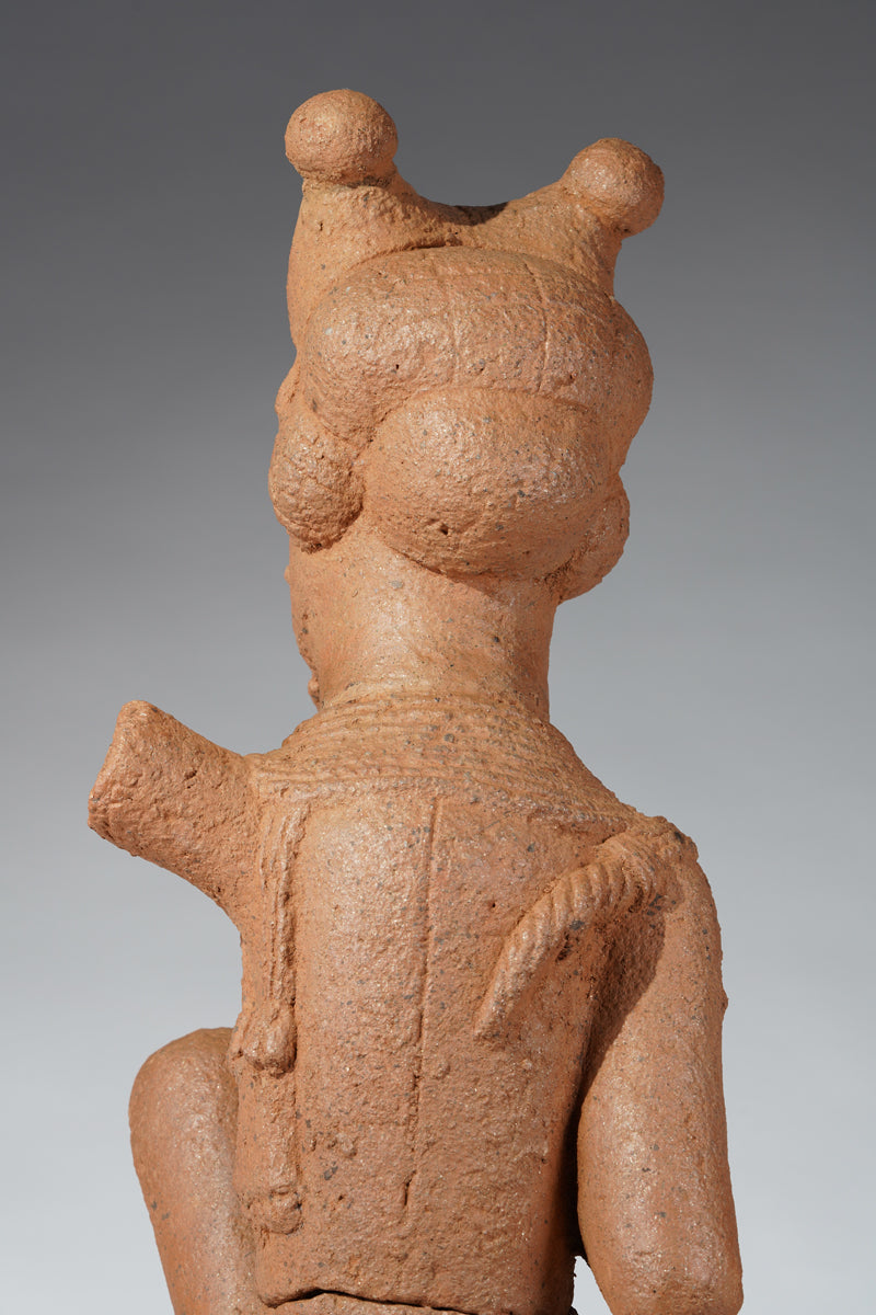 A fragmentary terracotta sculpture