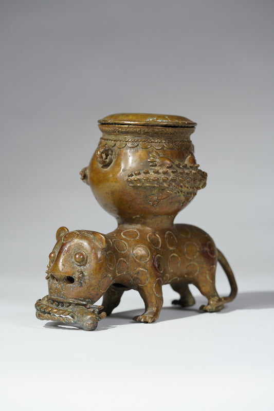 An Akan copper aloy vessel