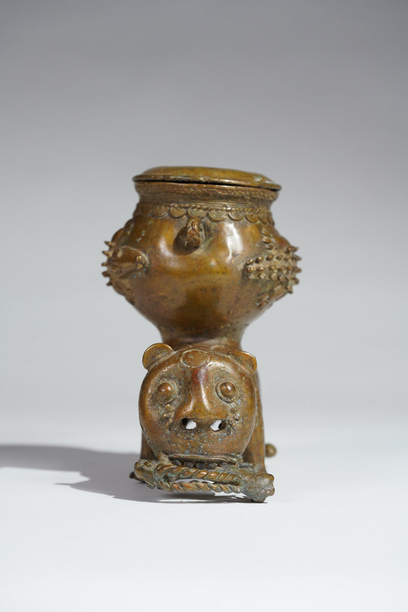 An Akan copper aloy vessel