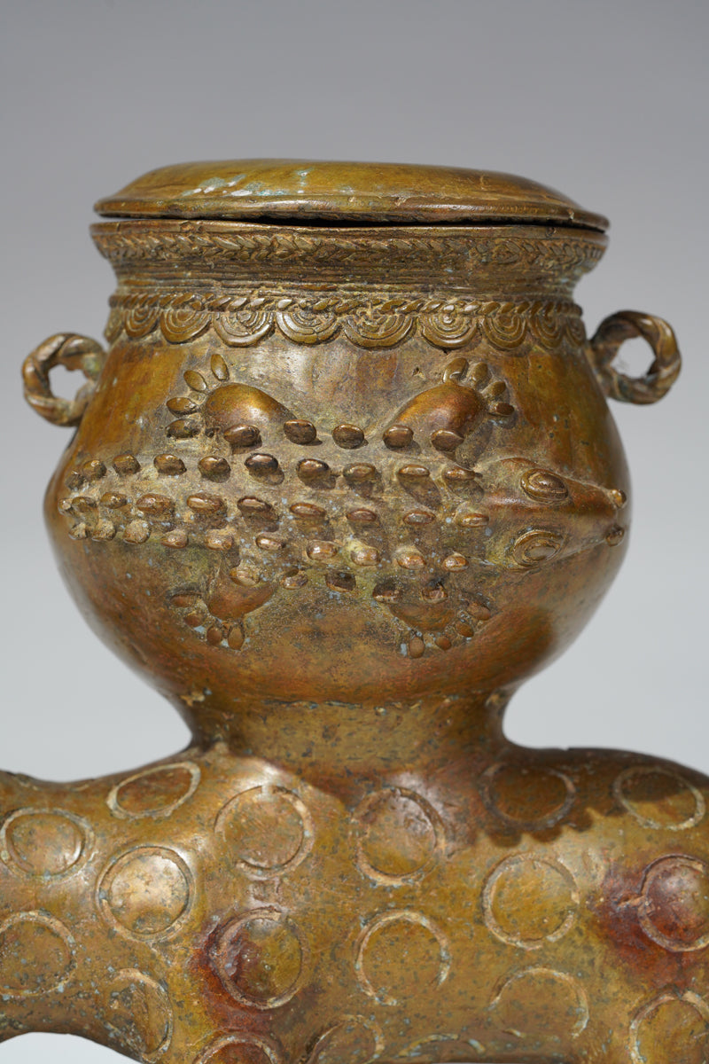 An Akan copper aloy vessel