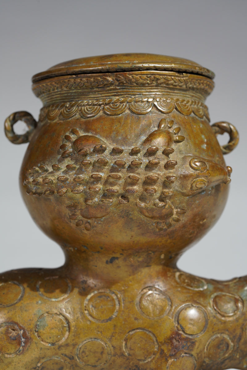 An Akan copper aloy vessel