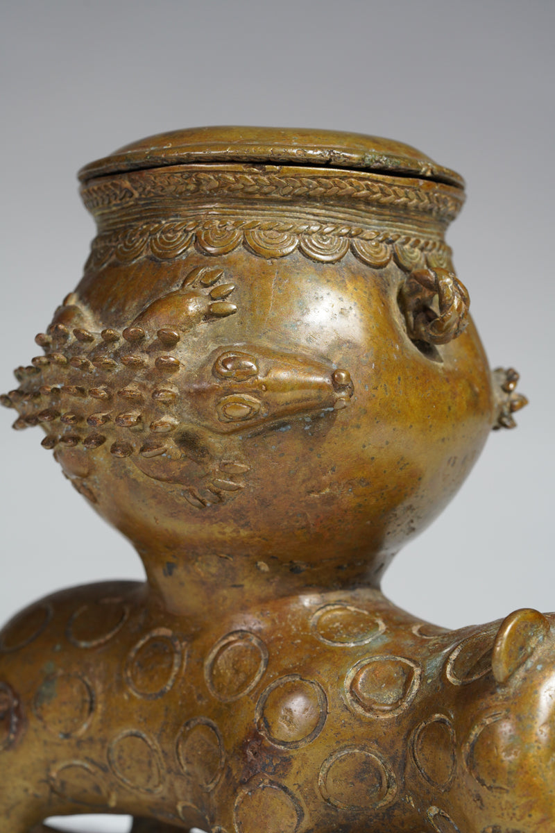 An Akan copper aloy vessel