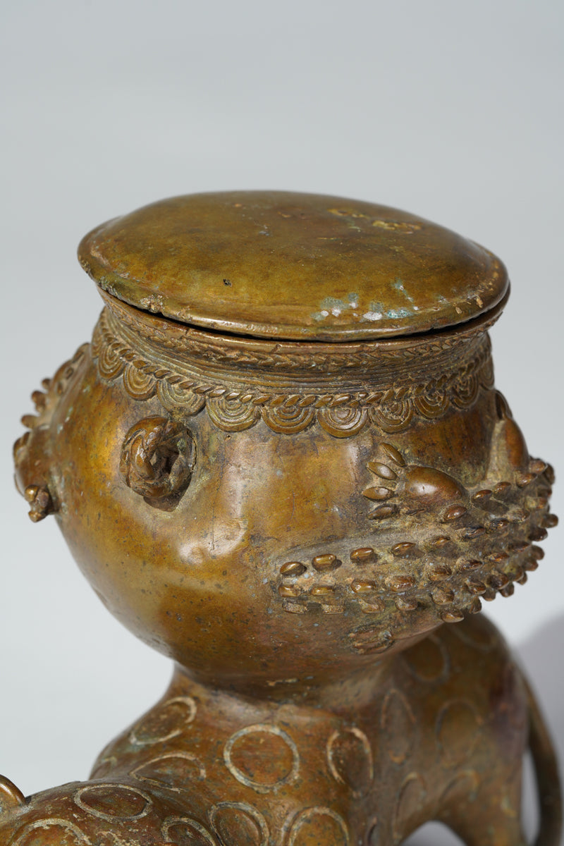 An Akan copper aloy vessel