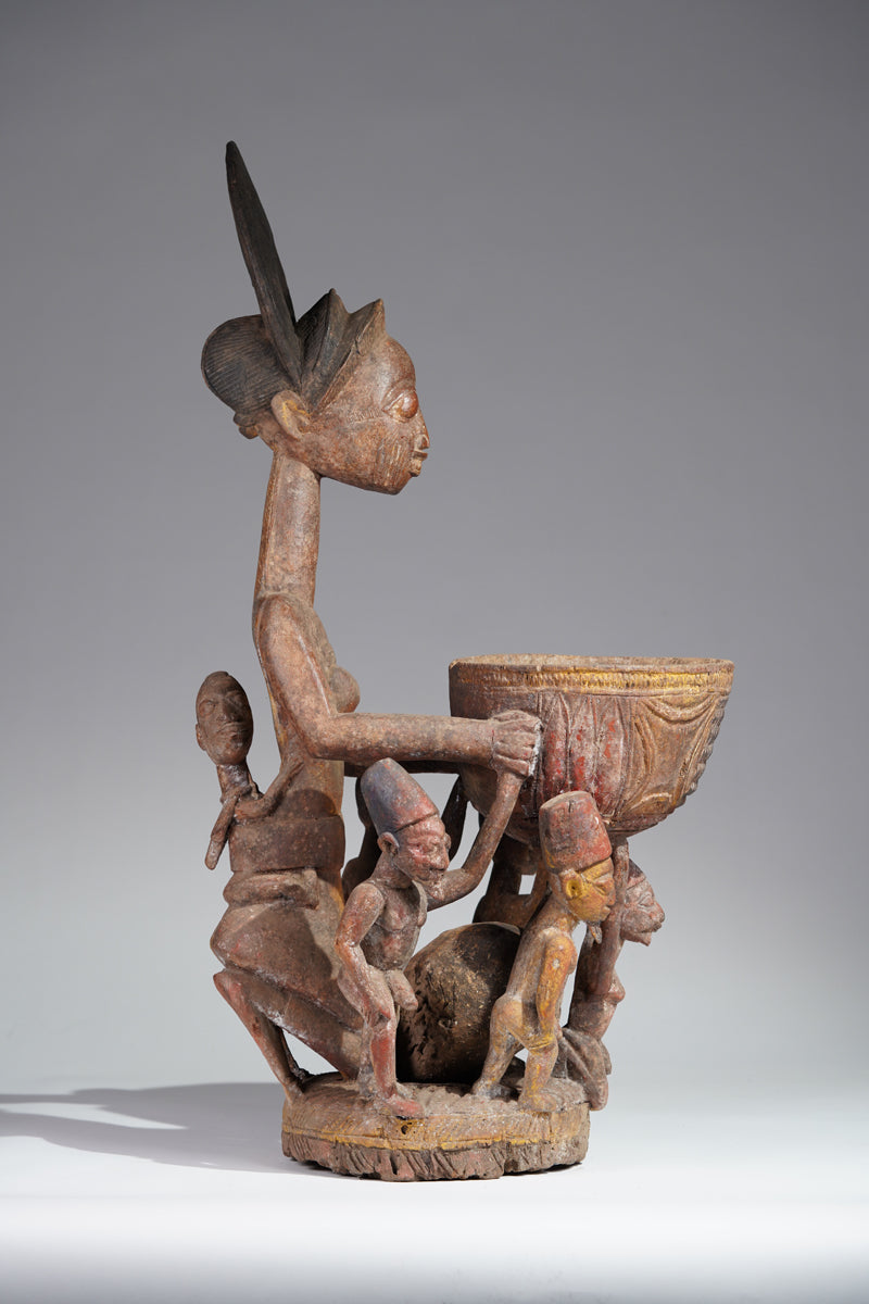 A Yoruba bowlkeeper