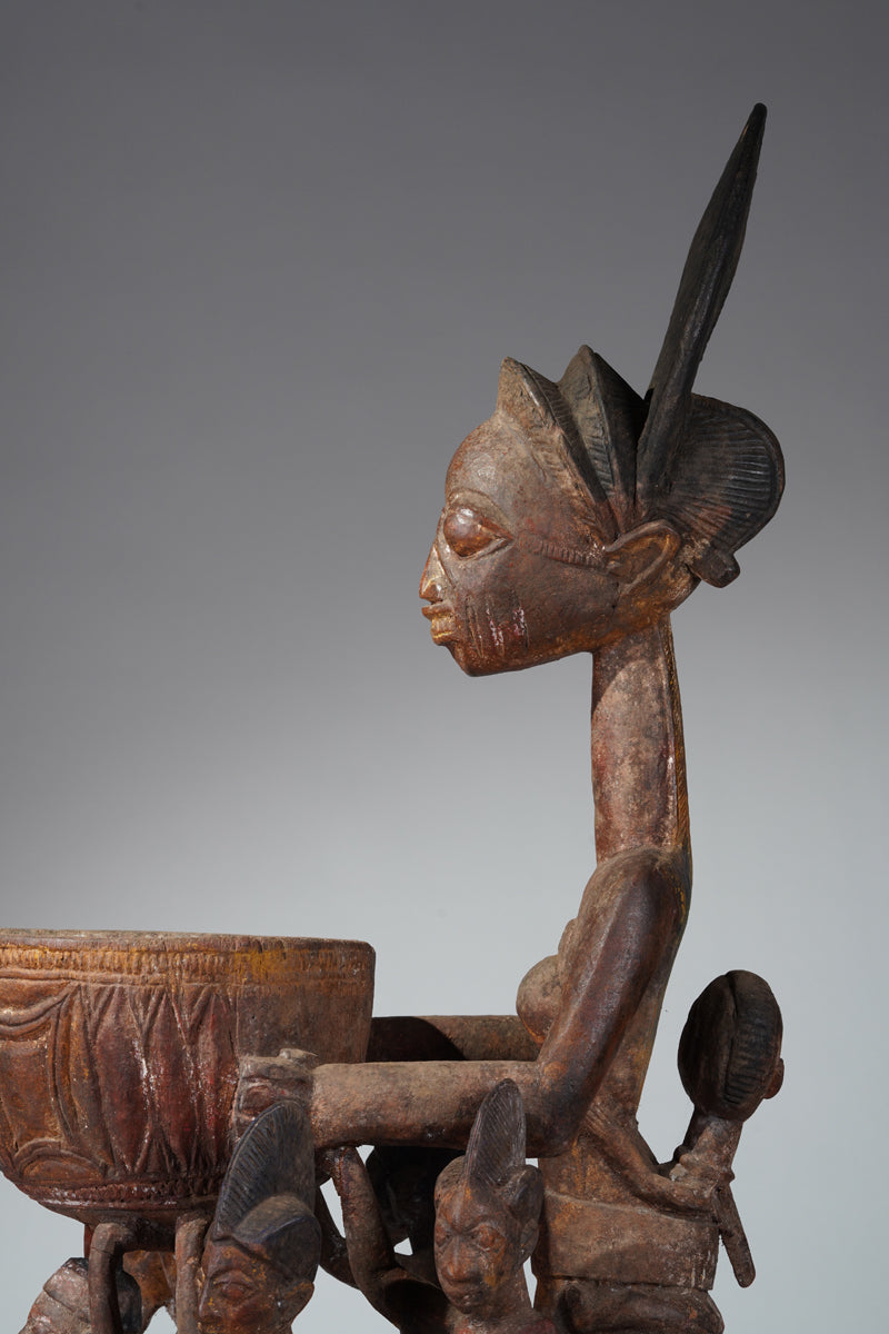A Yoruba bowlkeeper