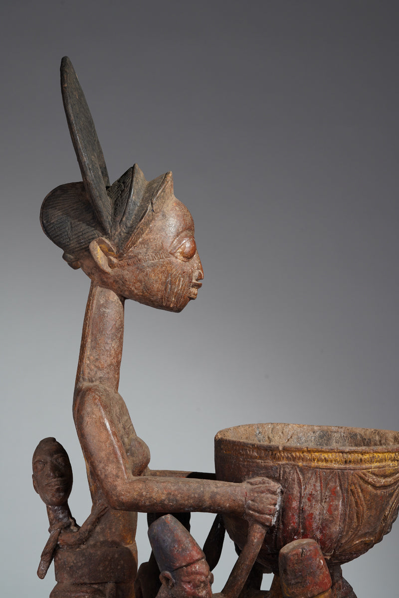 A Yoruba bowlkeeper