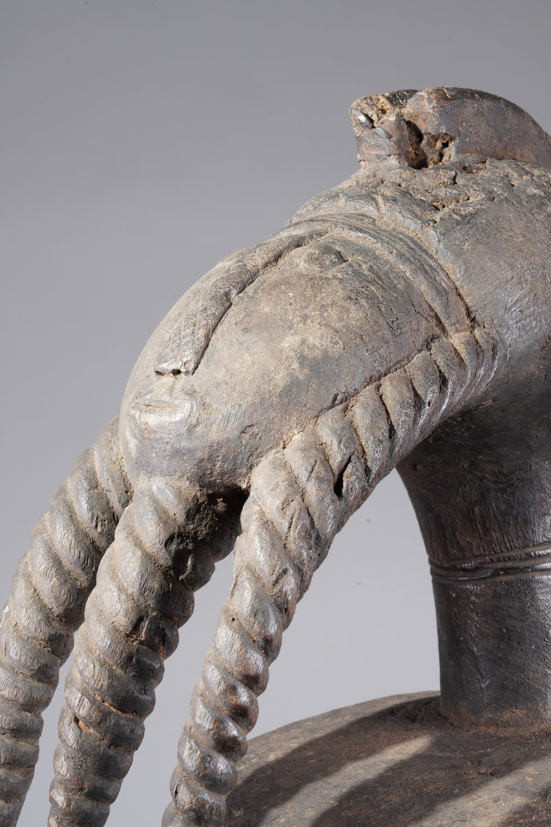 A fragmentary Jukun shoulder mask