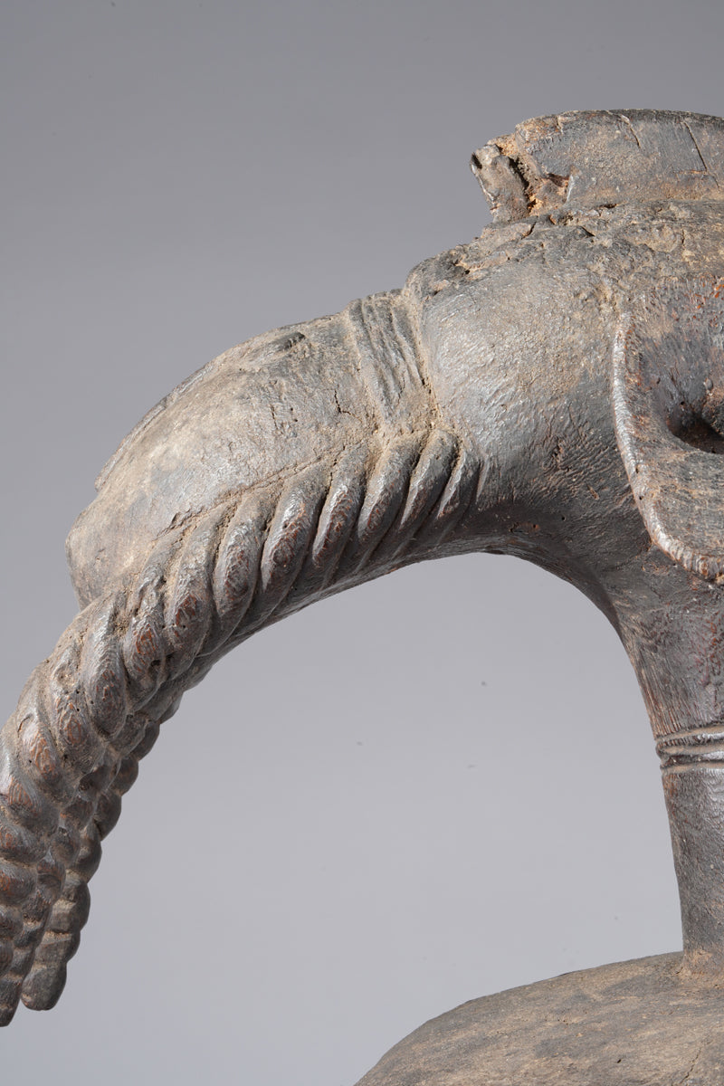 A fragmentary Jukun shoulder mask