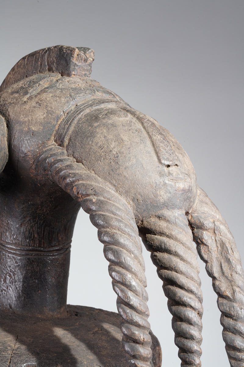 A fragmentary Jukun shoulder mask