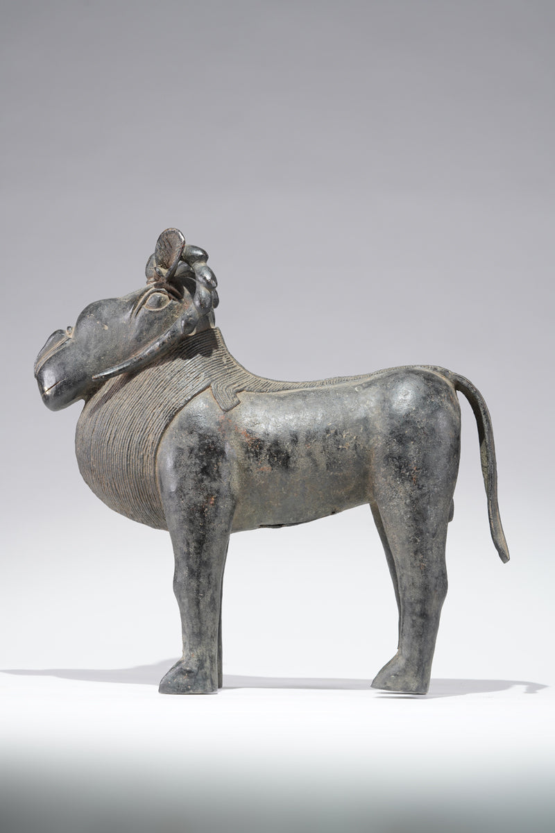 A Benin Bronze ram