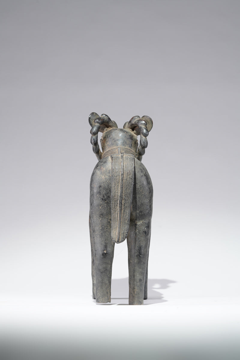 A Benin Bronze ram
