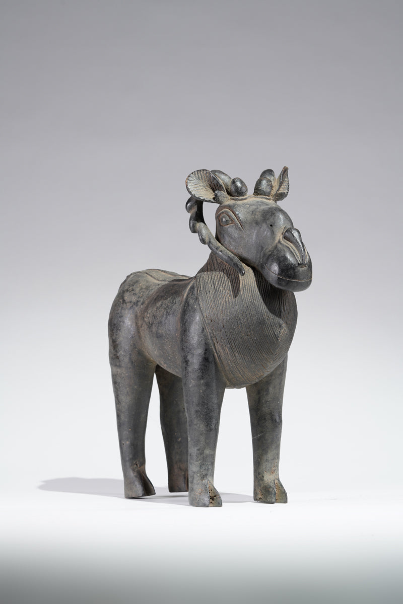 A Benin Bronze ram