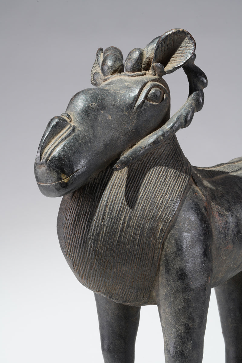 A Benin Bronze ram
