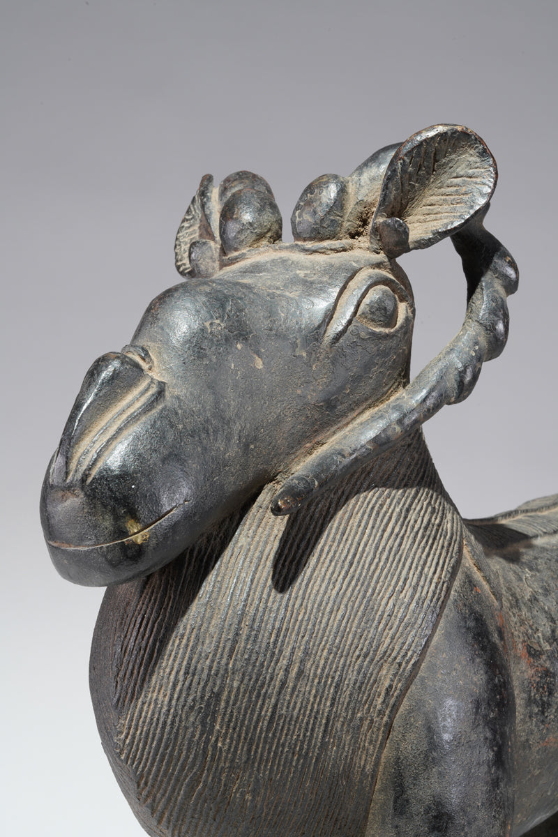 A Benin Bronze ram