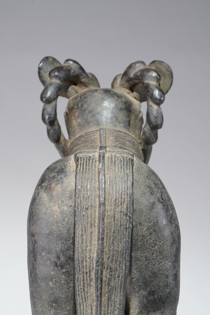 A Benin Bronze ram