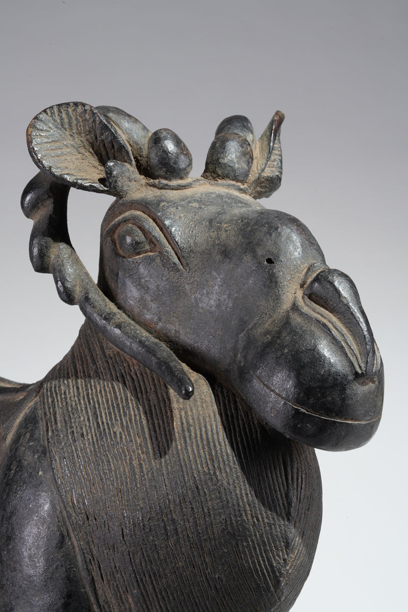 A Benin Bronze ram
