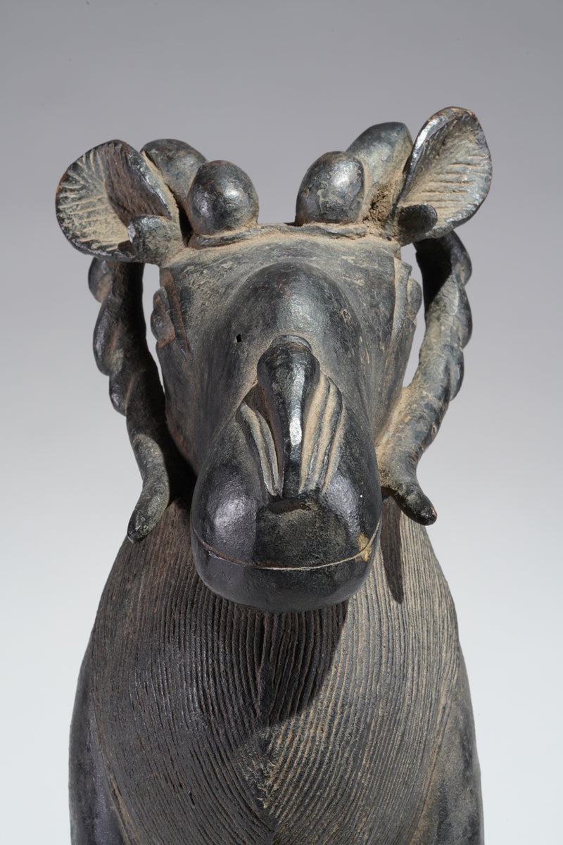 A Benin Bronze ram