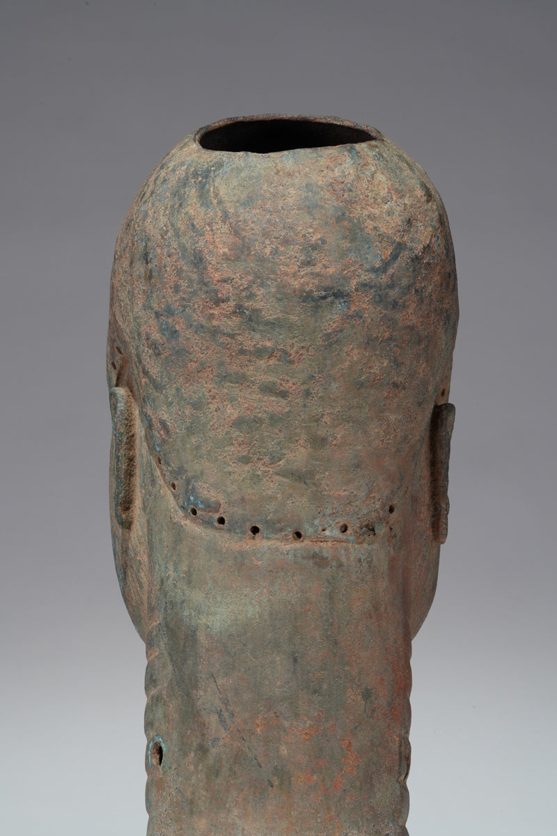 An Ife bronze head