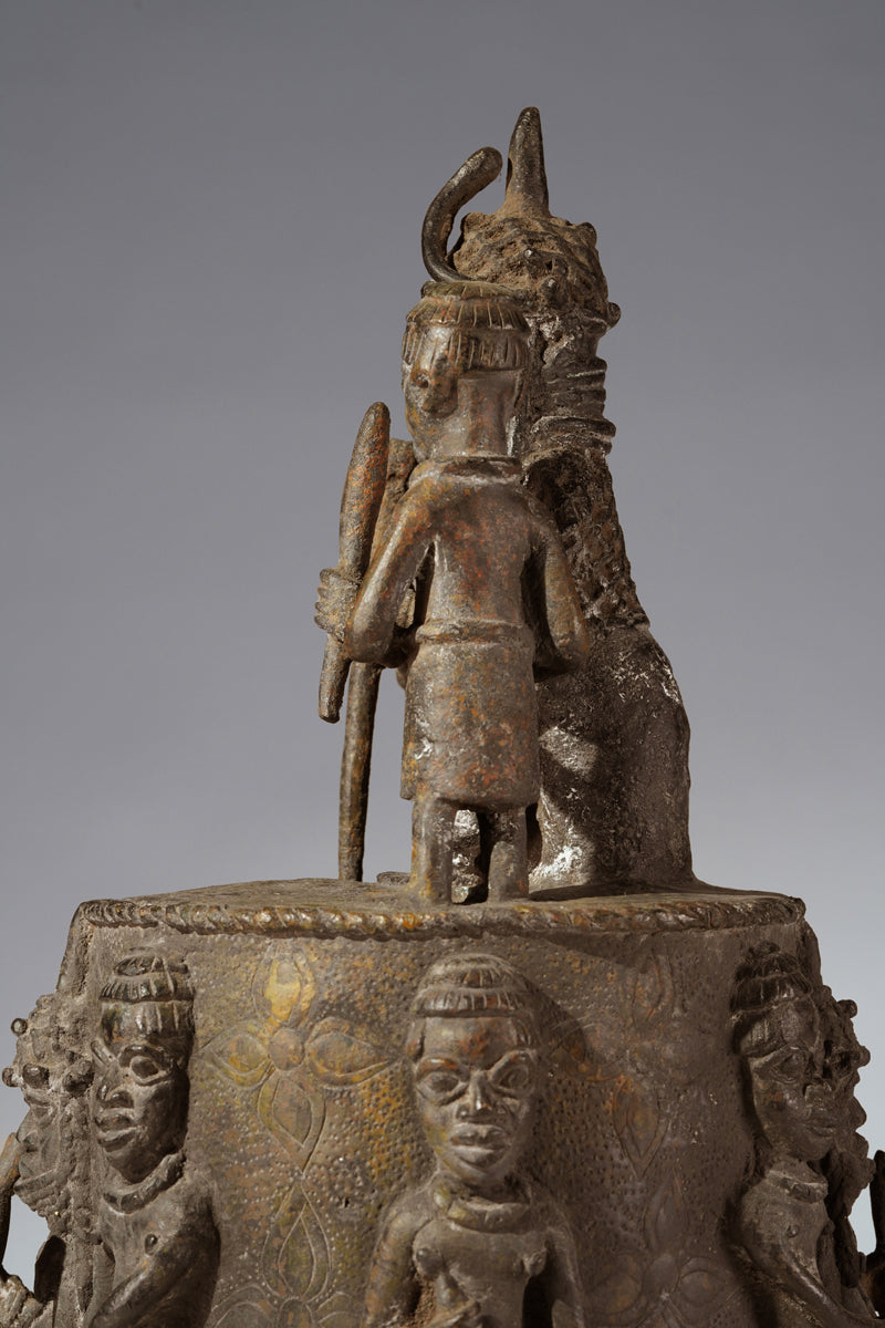 A brass "Altar of the Hand" - Ikegobo