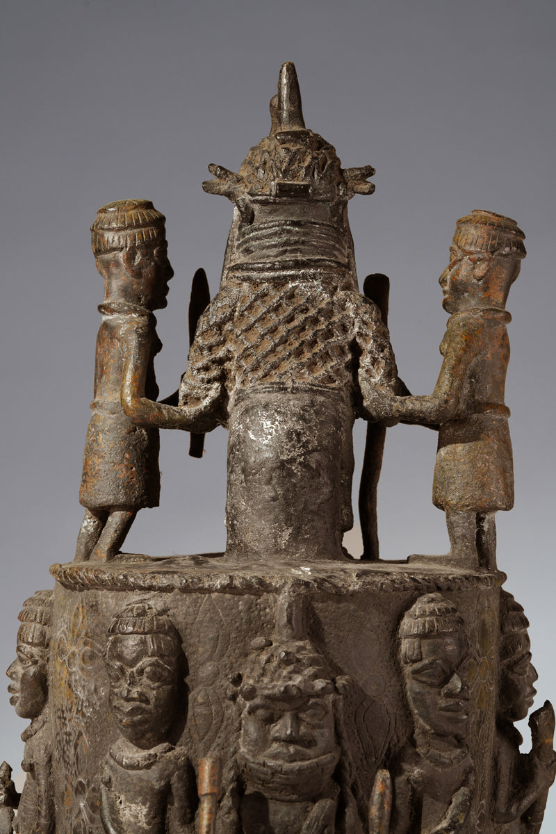 A brass "Altar of the Hand" - Ikegobo