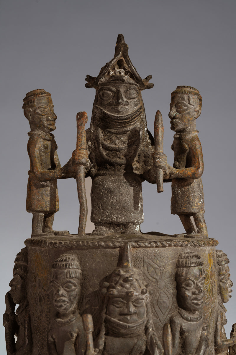 A brass "Altar of the Hand" - Ikegobo