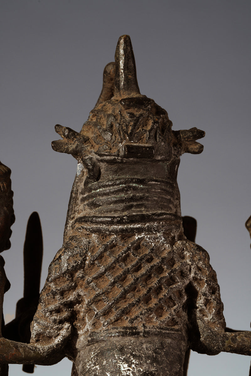 A brass "Altar of the Hand" - Ikegobo