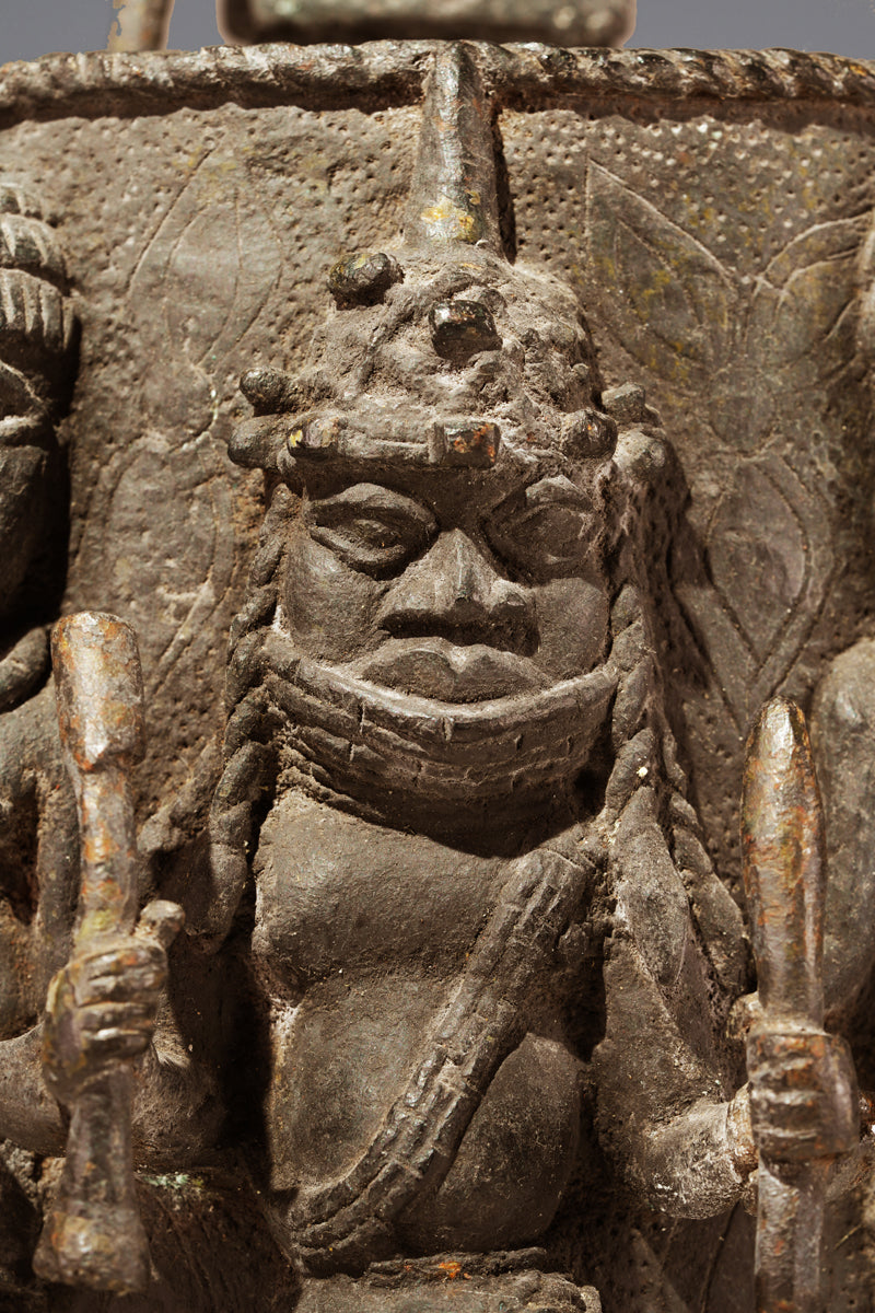 A brass "Altar of the Hand" - Ikegobo